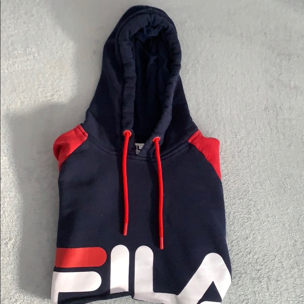 Cropped Fila Sweatshirt From Zumiez